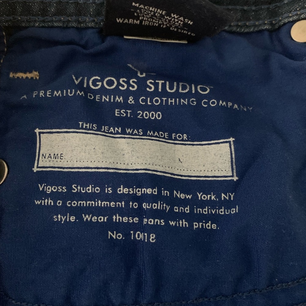 Vigoss Studio Jeans from Saks Fifth Ave. Size 30x32.  Bootcut denim